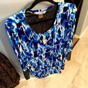 Blue and white Nygard blouse.
